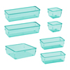 Drawer Organizer Clear Green Acrimet 7 Pack